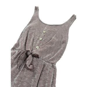 Super adorable red striped romper